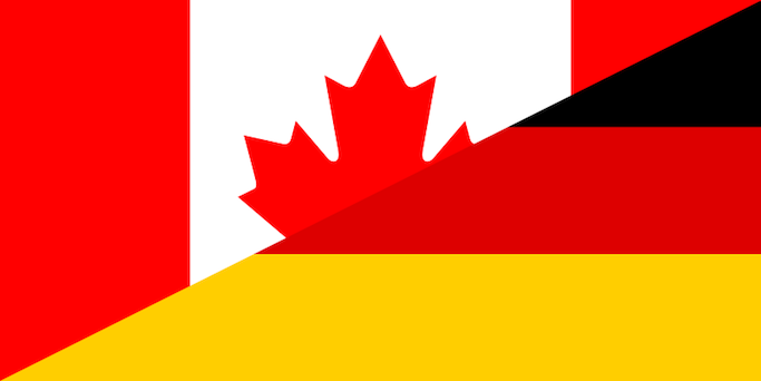 Canada Germany flags