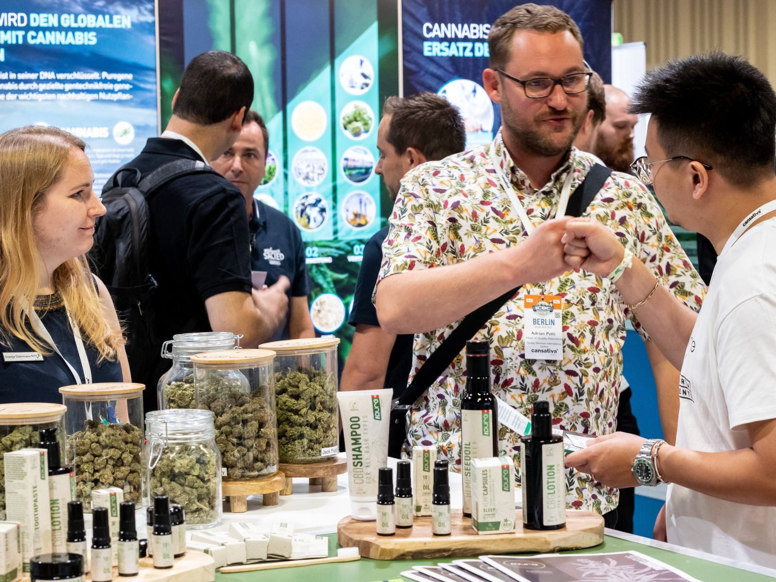 international cannabis business conference berlin 2022 expo floor