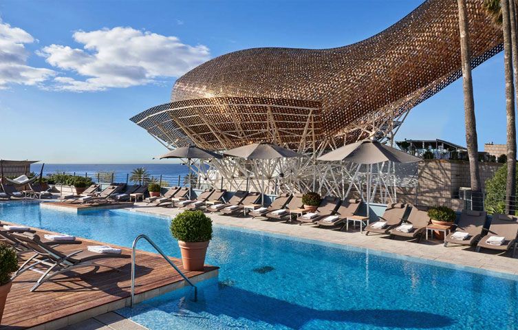 Hotel Arts swimming pool Barcelona Spain