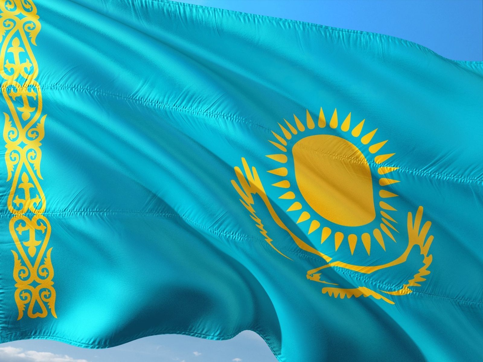kazakhstan flag kazakhstan flag
