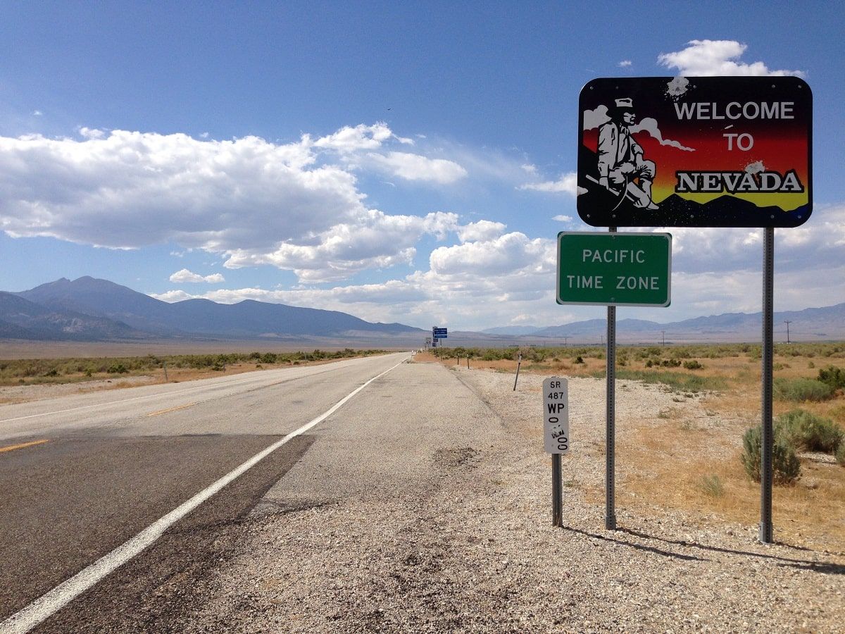 welcome to nevada sign