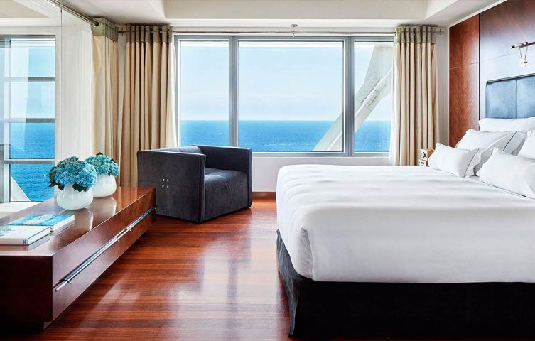 Hotel Arts ocean view room Barcelona Spain