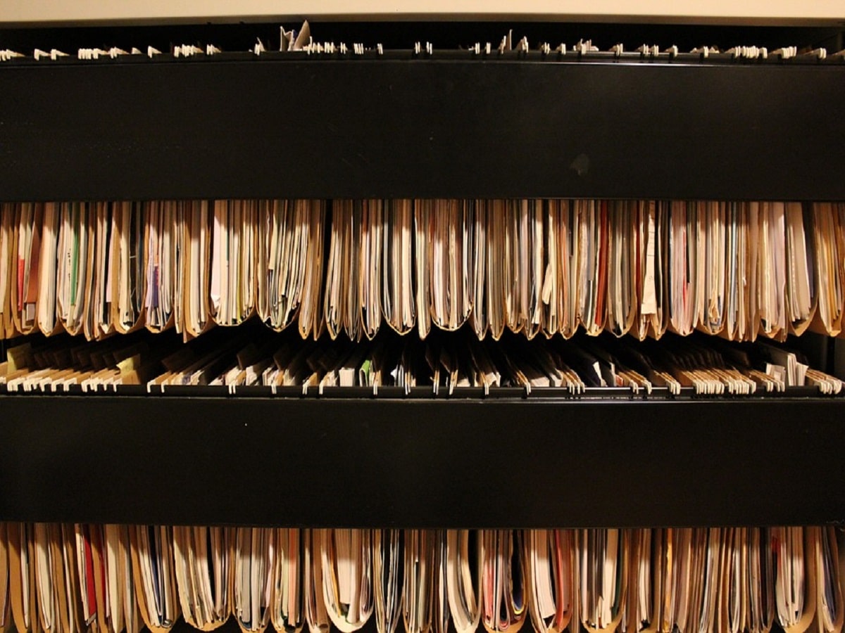 records files file cabinet folders