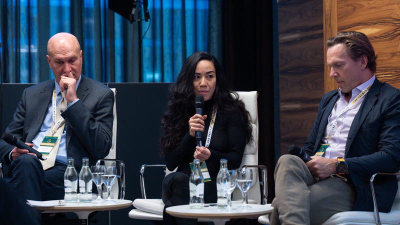 Panel speakers at The Talman House