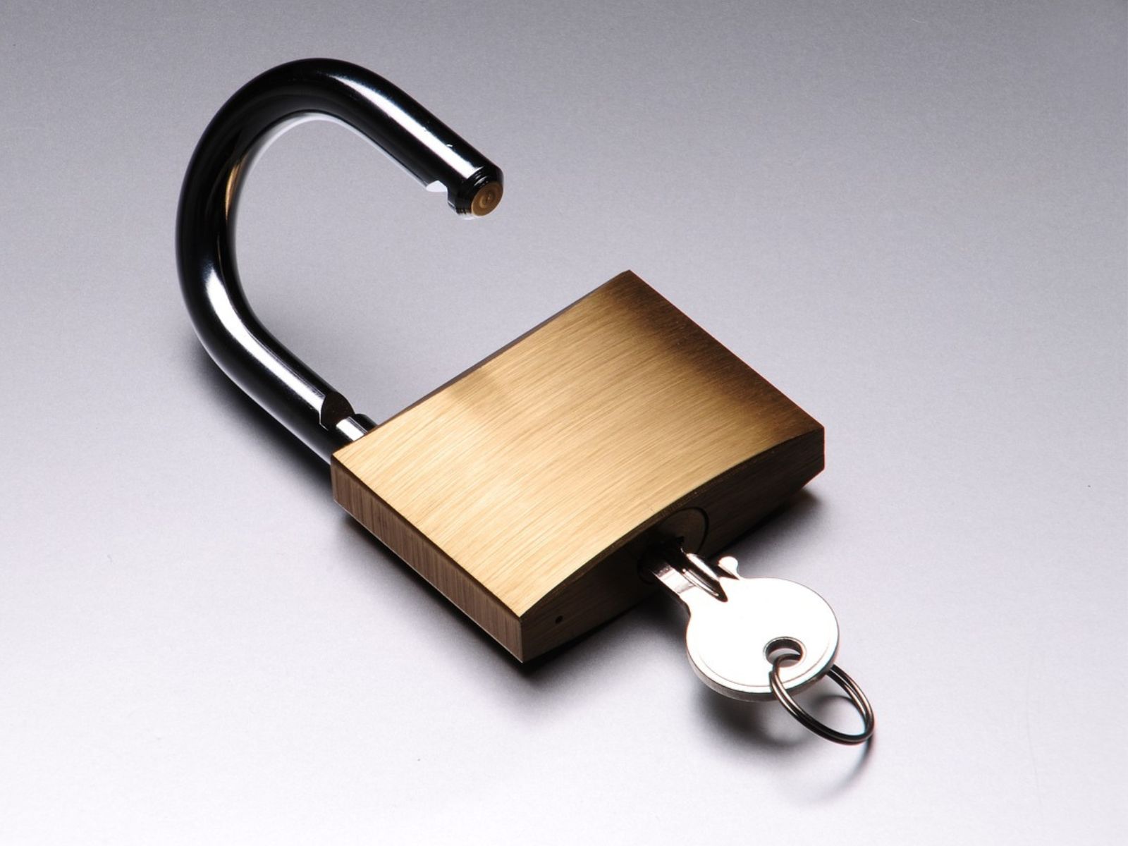 padlock and key