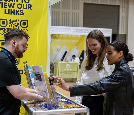 Exhibitor and customers